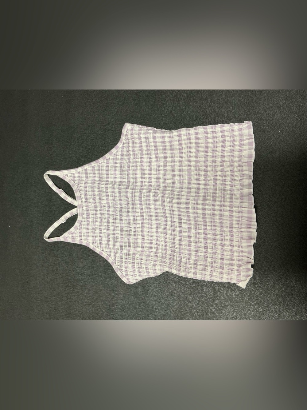 Women’s Textured Lavender Striped Tank Top